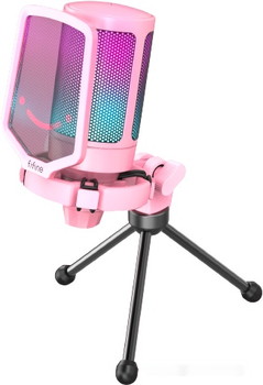 Проводной микрофон FIFINE A6V (розовый) - фото