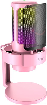Проводной микрофон FIFINE A8 (розовый) - фото