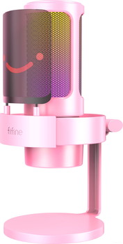 Проводной микрофон FIFINE A8 (розовый) - фото2