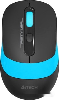 Мышь A4Tech Fstyler FG10 (черный/голубой) - фото