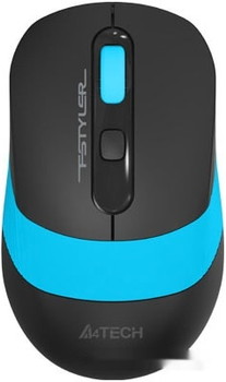Мышь A4Tech Fstyler FG10S (черный/голубой) - фото