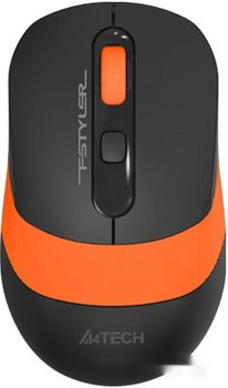 Мышь A4Tech Fstyler FG10S (черный/оранжевый) - фото