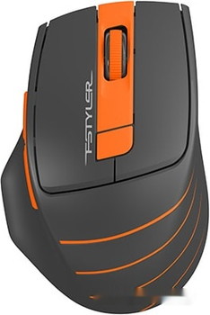 Мышь A4Tech Fstyler FG30S (серый/оранжевый) - фото