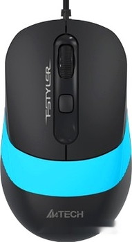 Мышь A4Tech Fstyler FM10 (черный/голубой) - фото