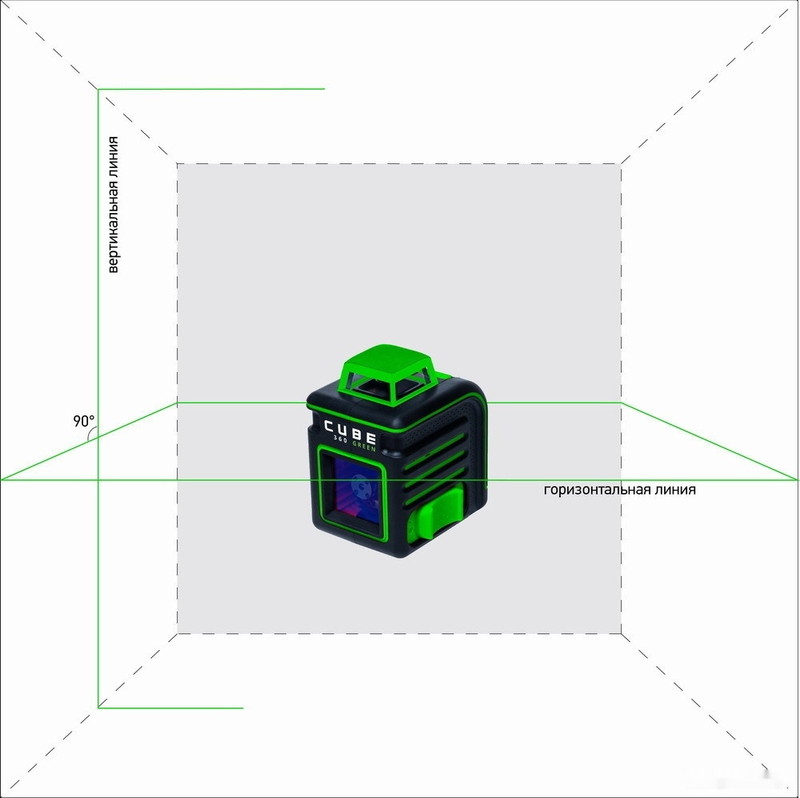 Лазерный нивелир ADA Instruments Cube 360 Green Professional Edition А00535