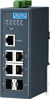 Управляемый коммутатор 2-го уровня Advantech EKI-7706G-2F-AE