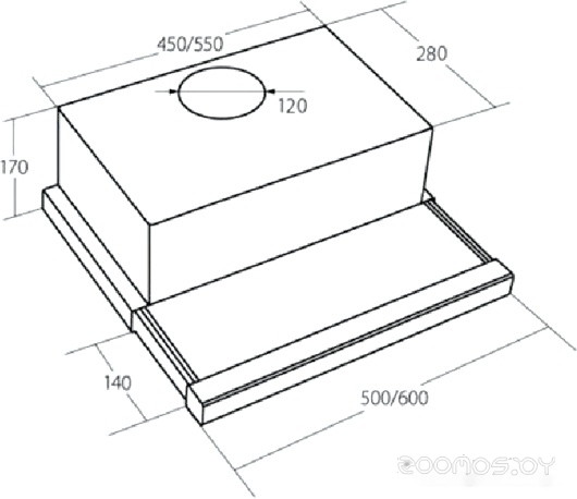 Вытяжка AKPO Light Eco Glass 60 wk-7 белый