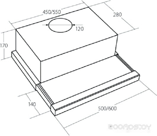 Вытяжка AKPO Light Eco Glass 60 WK-7 (серый)