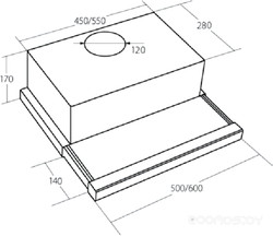 Вытяжка телескопическая AKPO Light Eco Glass Twin 60 wk-7 белый - фото2