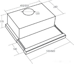 Кухонная вытяжка AKPO Light eco glass twin 60 WK-7 (серый) - фото2