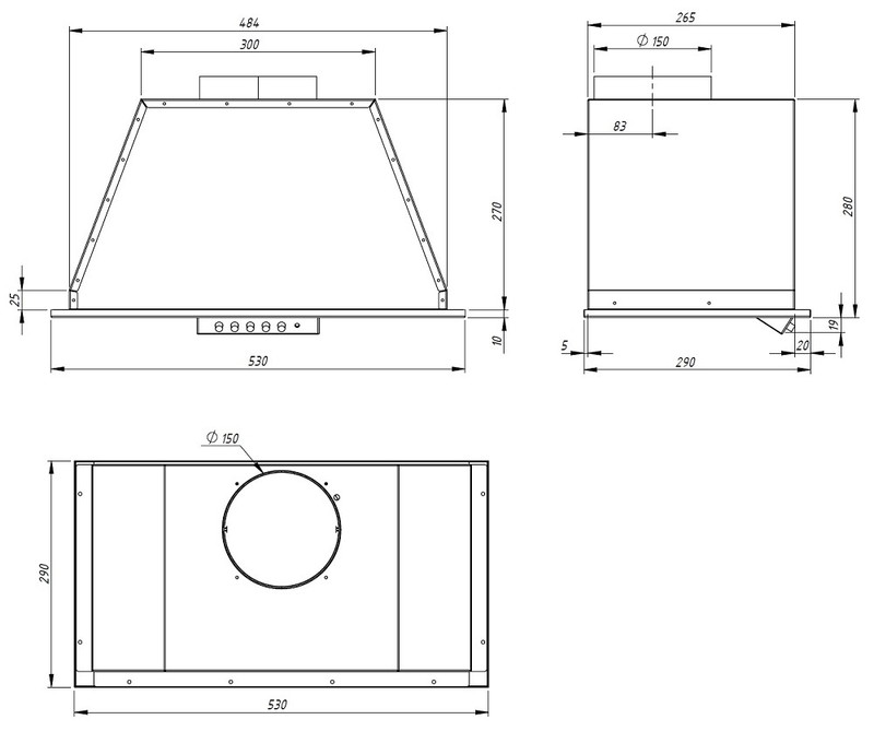 Кухонная вытяжка AKPO Neva eco 60 WK-4 (белый)