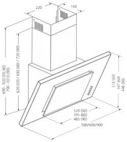 Вытяжка AKPO Optima Eco 60 wk-4 чёрный - фото2