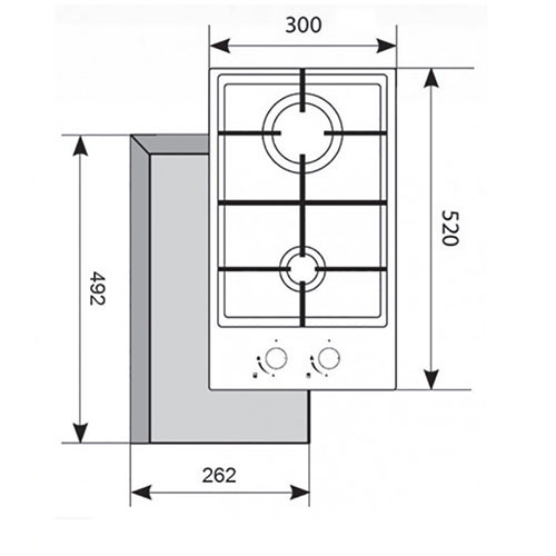 Варочная панель AKPO PGA 302 FGC WH