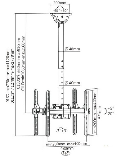 Кронштейн Arm Media LCD-1850