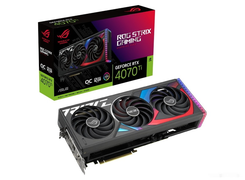 Видеокарта Asus ROG Strix GeForce RTX 4070 Ti 12GB GDDR6X OC Edition ROG-STRIX-RTX4070TI-O12G-GAMING