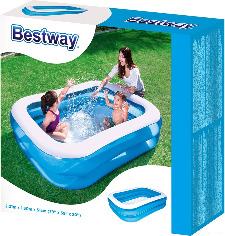 Надувной бассейн Bestway 54005 (201x150x51)