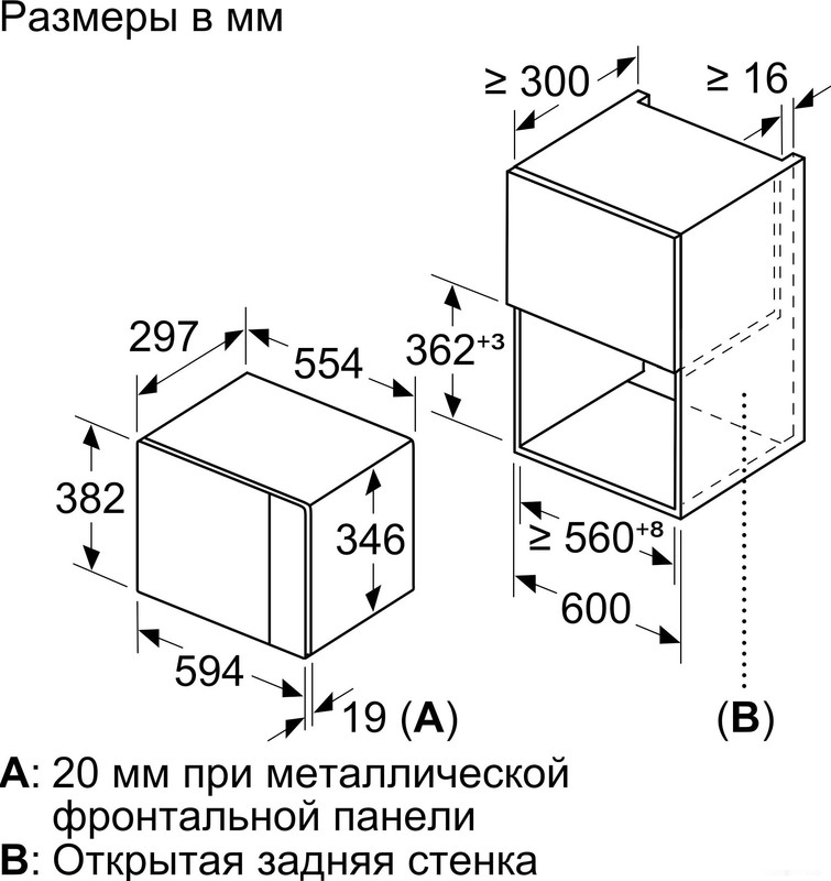 Микроволновая печь Bosch BFL520MW0