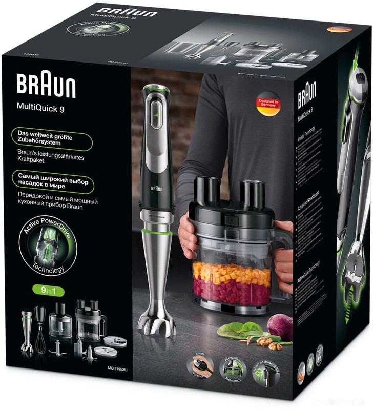 Погружной блендер Braun Multiquick 9 MQ9195XLI