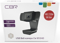 Веб-камера CBR CW 855HD (чёрный) - фото2