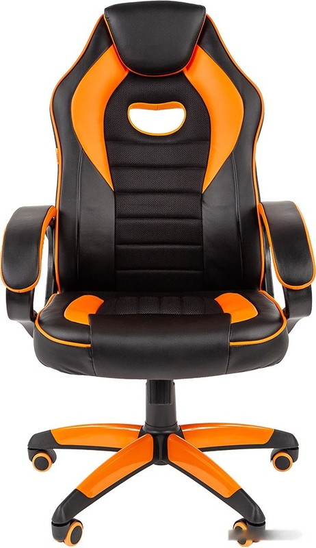 Кресло Chairman Game 16 (черный/оранжевый)