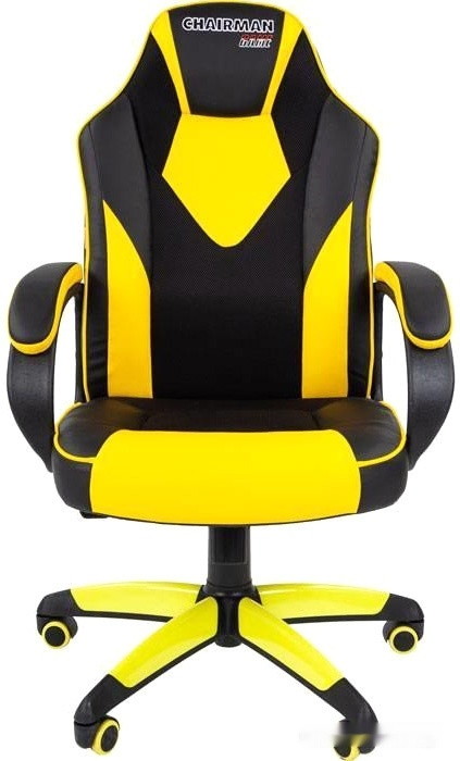 Кресло Chairman Game 17 (черный/желтый)