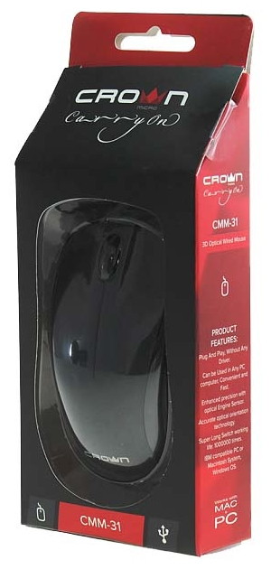 Crown CMM - 31 Black USB