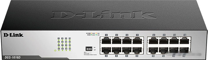 Неуправляемый коммутатор D-LINK DGS-1016D/I2A