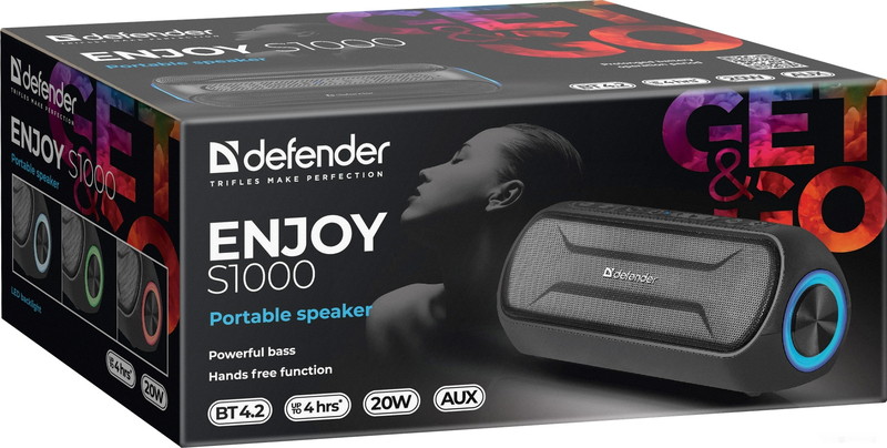 Беспроводная колонка Defender Enjoy S1000 (черный)