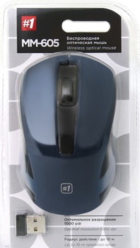 Мышь Defender MM-605 USB (Blue) - фото2
