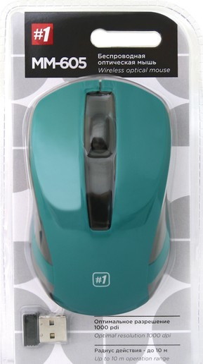 Мышь Defender MM-605 USB (Green)
