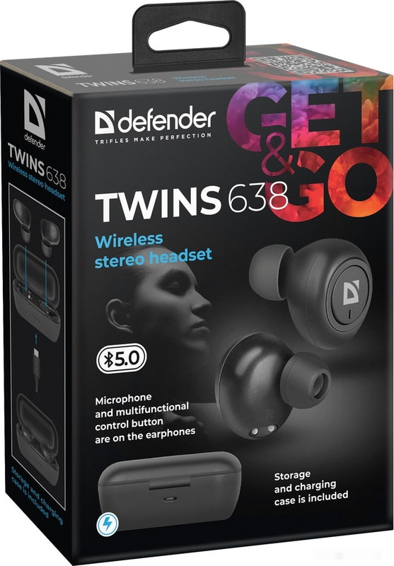 Наушники Defender Twins 638