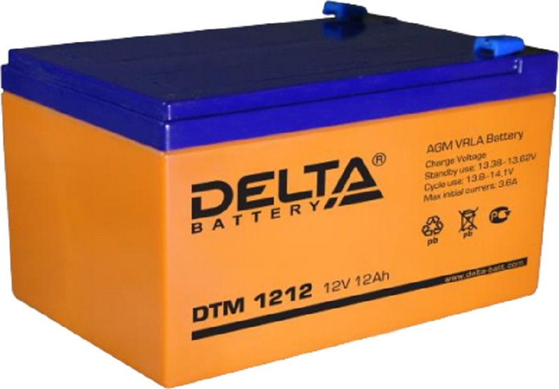 Аккумулятор для ИБП DELTA DT 1212 (12В/12 А·ч)