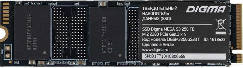 SSD DIGMA Mega S3 256GB DGSM3256GS33T