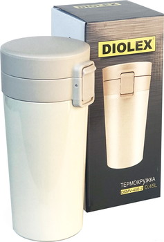 Термокружка Diolex DXMV-450-2 0.45л (слоновая кость) - фото2