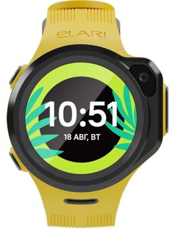 Умные часы Elari KidPhone 4GR (желтый) - фото