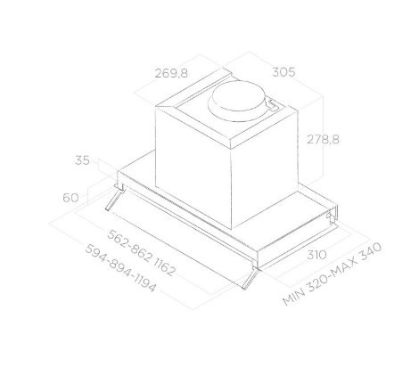 Вытяжка Elica BOX IN PLUS IXGL/A/60