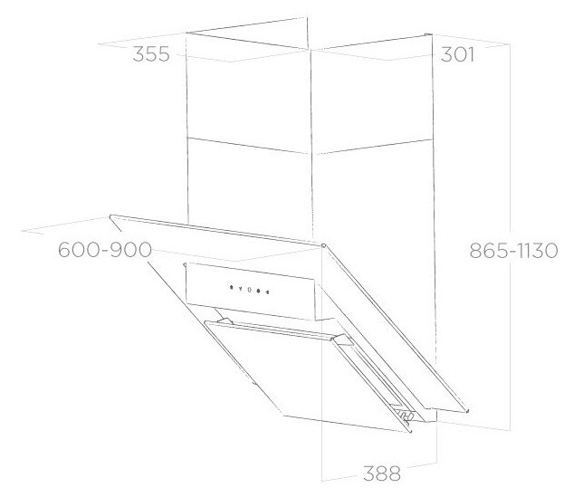 Вытяжка Elica Class 60/A/IX/BL