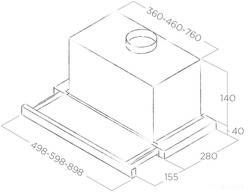 Кухонная вытяжка Elica Elite 14 Lux BL/A/50 PRF0081870B - фото2