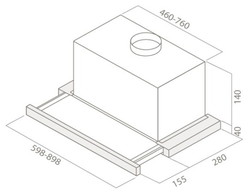 Вытяжка Elica ELITE 14 LUX GRVT WH/A/60 - фото2