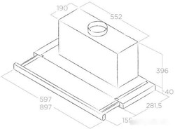 Кухонная вытяжка Elica Elite 35 GRIX/A/90 - фото2