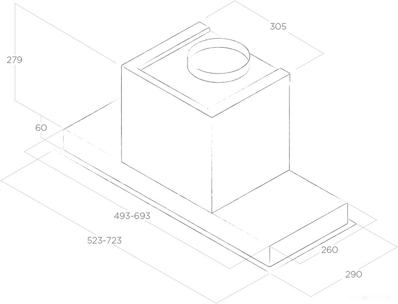 Кухонная вытяжка Elica Hidden 2.0 IXGL/A/60 PRF0097676A