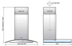 Вытяжка Elikor Аметист 90Н-650-К3Д нерж/тонир 940696 - фото2