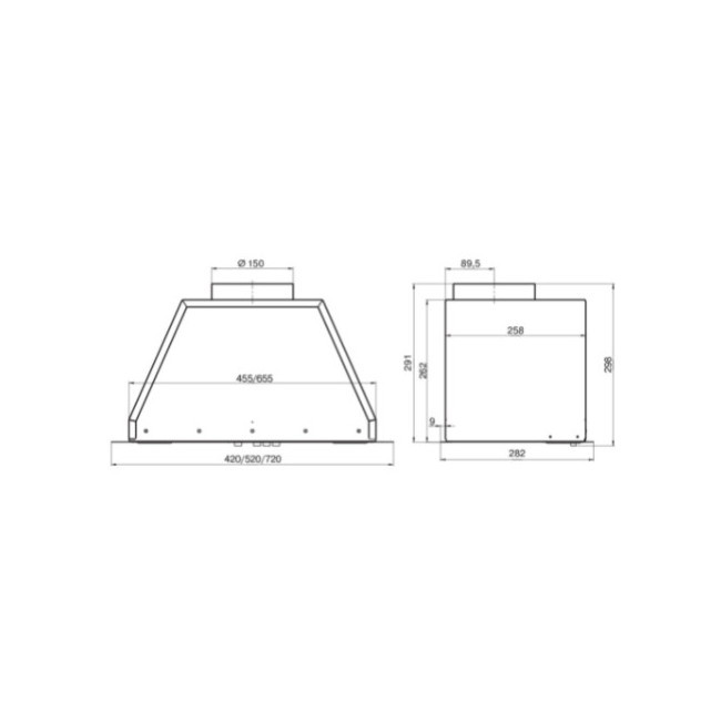 Вытяжка Elikor Flat 72П-650-К3Д (белый)