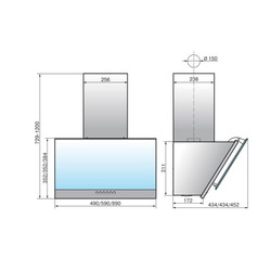 Кухонная вытяжка Elikor Рубин S4 50П-700-Э4Д антрацит/черный - фото2