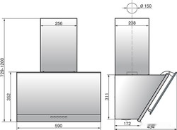 Кухонная вытяжка Elikor Рубин Stone S4 60П-700-Э4Д (перламутр) - фото2