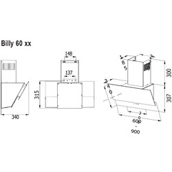 Кухонная вытяжка Evelux Billy 60 BG - фото2