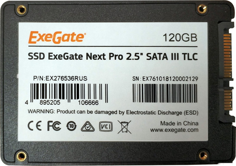 SSD Exegate Next Pro 120GB EX276536RUS