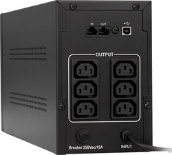 Источник бесперебойного питания Exegate SpecialPro UNB-1200.LED.AVR.C13.RJ.USB - фото2