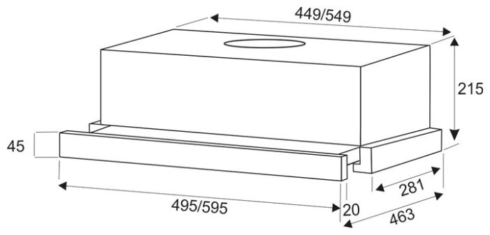 Вытяжка Exiteq EX-1076 black glass