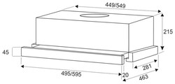 Вытяжка Exiteq EX-1076 white glass - фото2